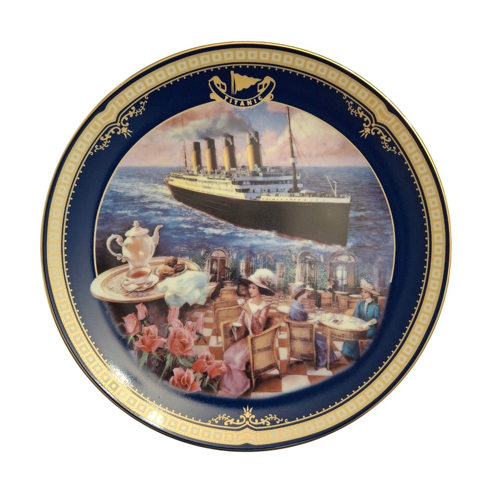 Bradford Exchange Titanic The Cafe Parisien Collector Plate James Griffin 4071A